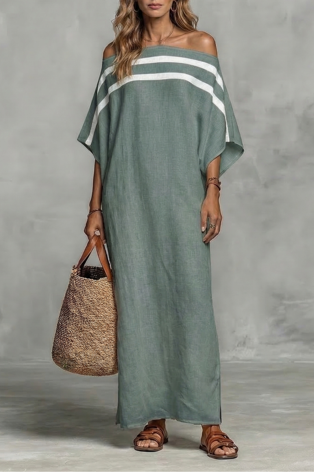 Valmirelle – Effortless drape – Off shoulder maxi dress