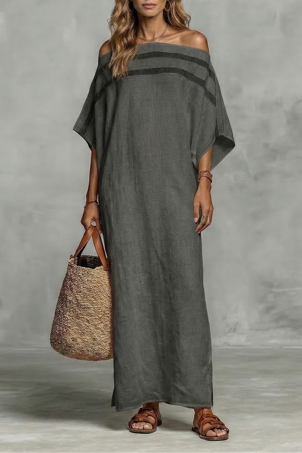 Valmirelle – Effortless drape – Off shoulder maxi dress
