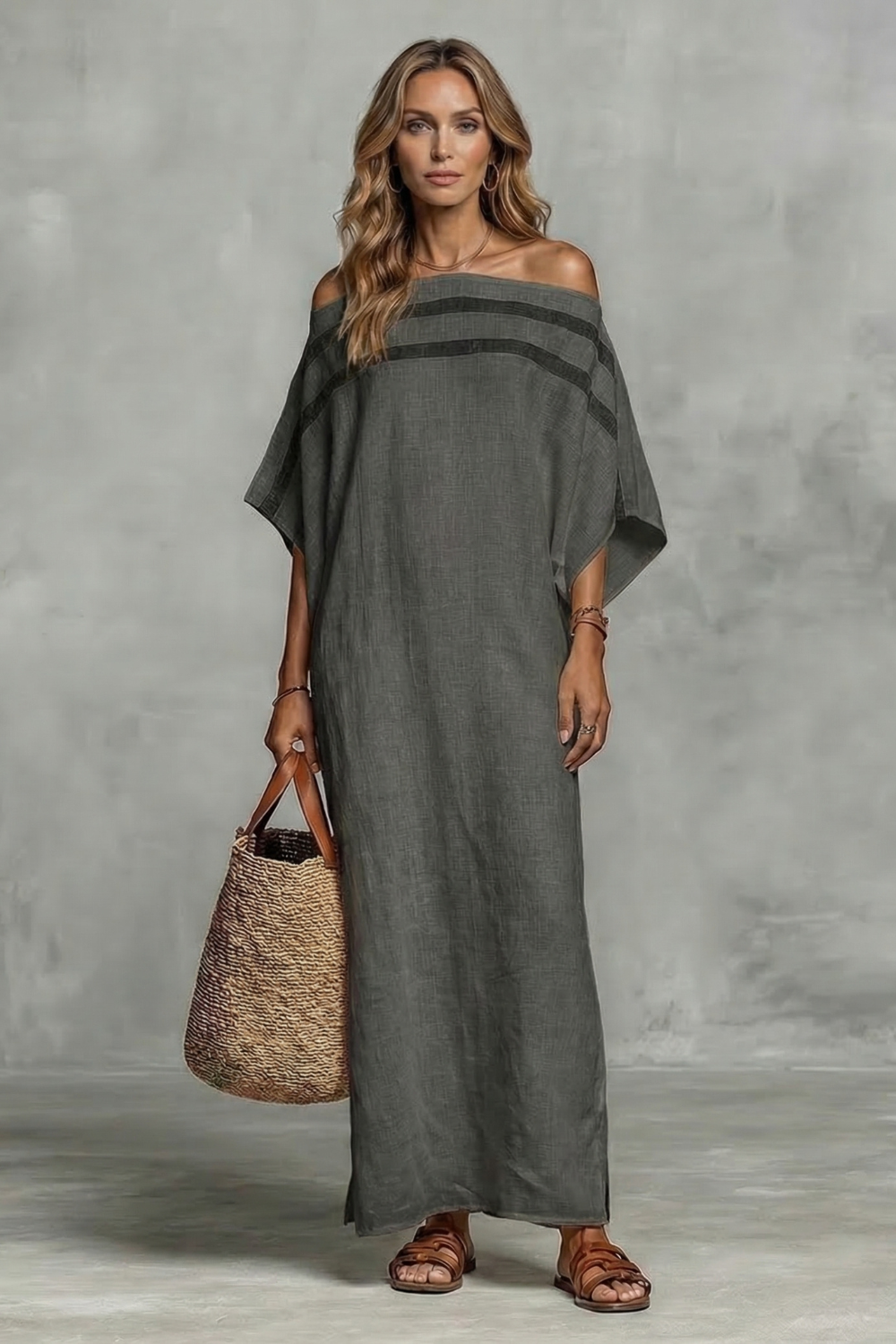 Valmirelle – Effortless drape – Off shoulder maxi dress