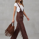 Valnera – Western fringe detail – Flared overalls