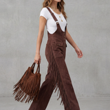 Valnera – Western fringe detail – Flared overalls