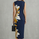 Veloura – Bold floral contrast – Midi dress