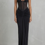 Verity – Sculpted allure – Women’s Halter Neck Corset Maxi Dress