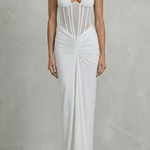 Verity – Sculpted allure – Women’s Halter Neck Corset Maxi Dress