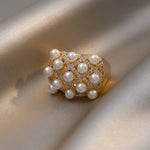 ANILLO VINTAGE RACIMO BOMBÉ PERLA