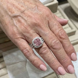ANILLO ROSA EMPOLVADA IMPÉRATRICE HALO
