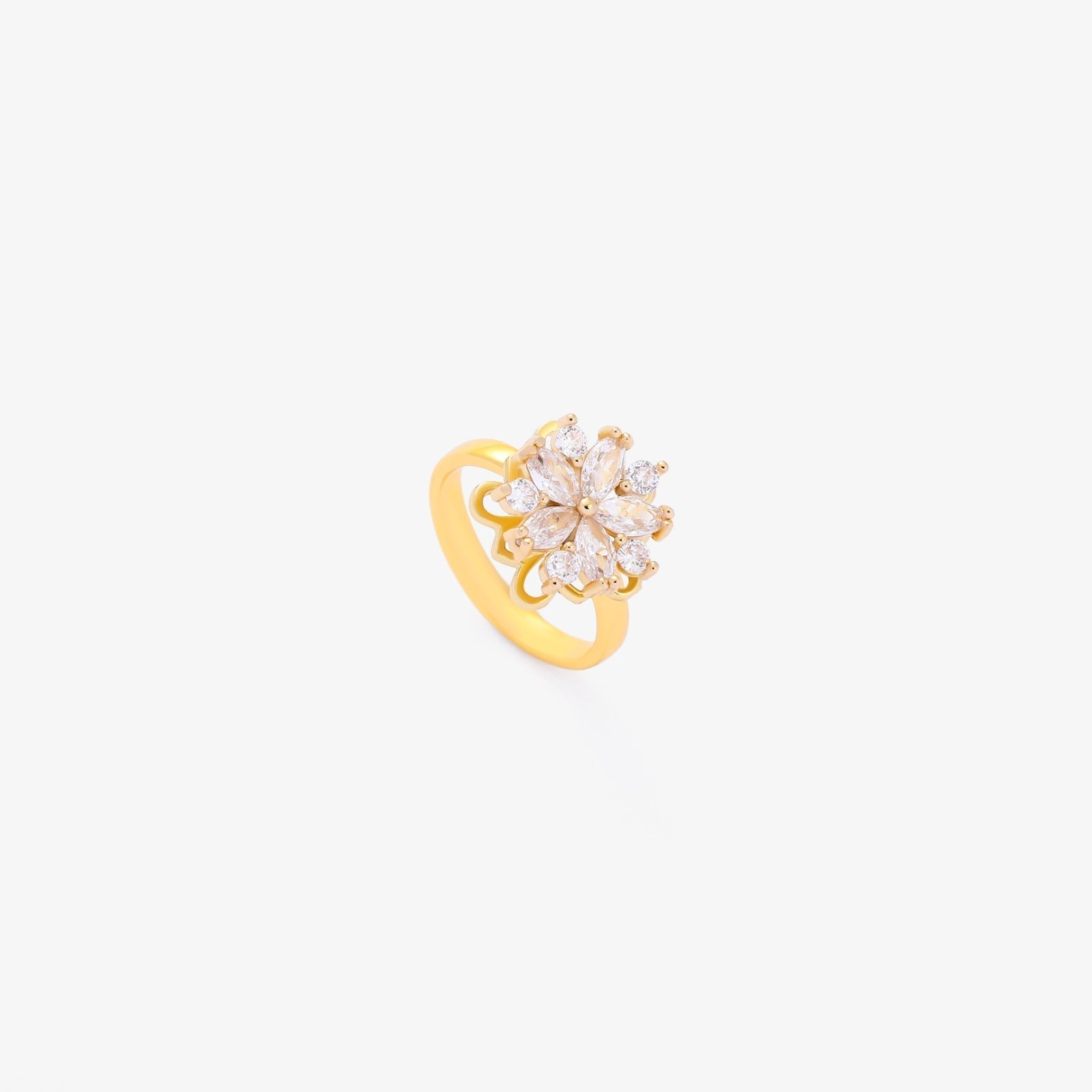 ANILLO FLORA ACCENT ROTATIF | ORO