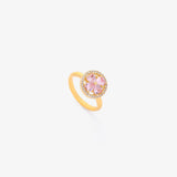 ANILLO ROSA CORAZÓN FLOR FLORECIDA ROTATIF | ORO