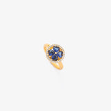 ANILLO ZAFIRO CŒURS ROTATIF | ORO