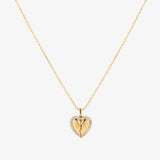 COLLAR MARIPOSA CORAZÓN | ORO