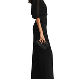 CONJUNTO DE TRES PIEZAS CON TOP TRANSPARENTE Y PANTALÓN