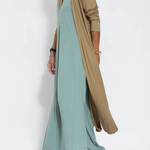 Solid Color Sleeveless Maxi Dress