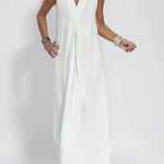 Solid Color Sleeveless Maxi Dress