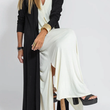 Solid Color Sleeveless Maxi Dress