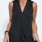 Solid Color Sleeveless Maxi Dress