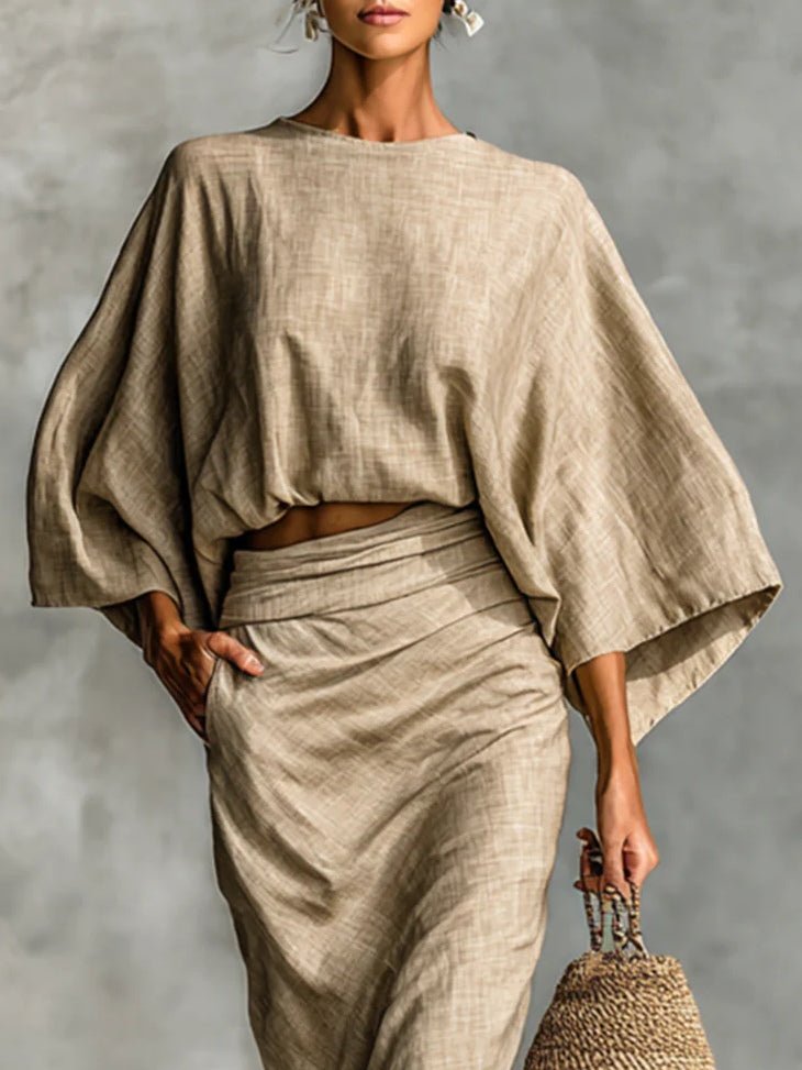 CONJUNTO ELEGANTE CON FALDA - VALERINA MARBELLA