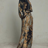 CONJUNTO CASUAL FLORAL BARROCO CON PANTALÓN