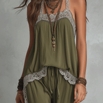 Relaxed Boho Camisole & Drawstring Pants Set