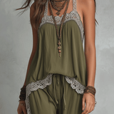 Relaxed Boho Camisole & Drawstring Pants Set