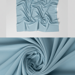 VESTIDO MAXI DE GASA AZUL CLARO DE UN SOLO HOMBRO - VALERINA MARBELLA