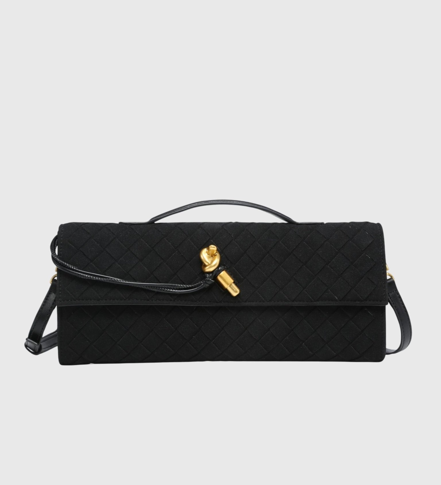 CLUTCH TRENZADO DE ANTE DE LUJO - VALERINA MARBELLA