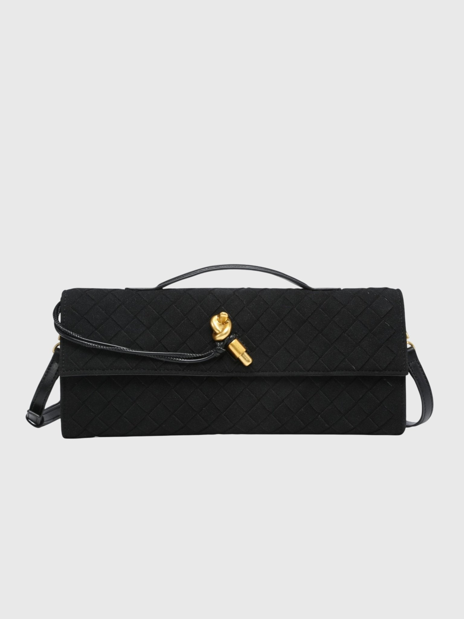 CLUTCH TRENZADO DE ANTE DE LUJO - VALERINA MARBELLA