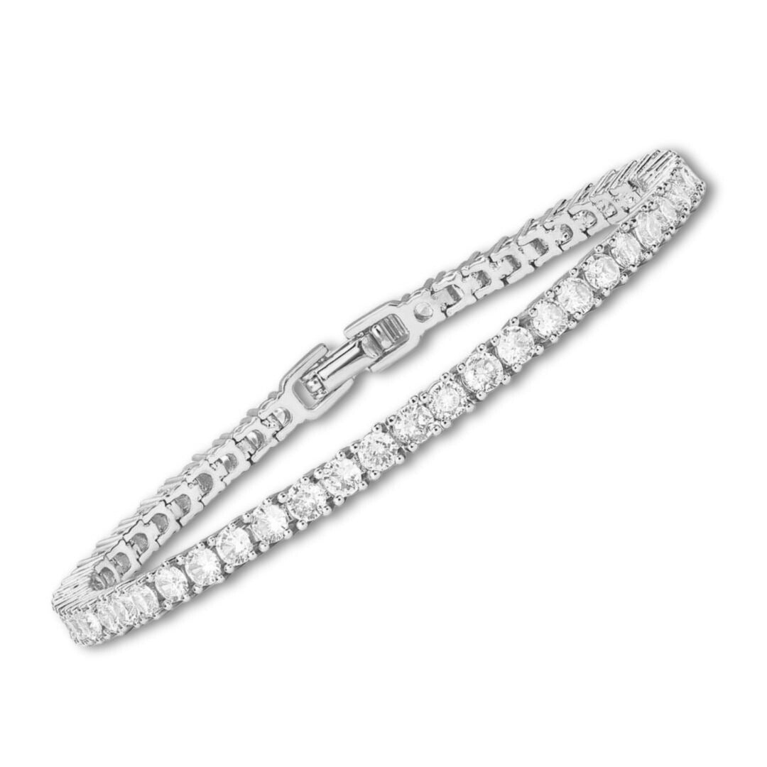PULSERA TENIS MOISSANITE | ORO BLANCO