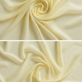 VESTIDO MAXI DE GASA AMARILLO CREMA CON MANGAS CAPA - VALERINA MARBELLA