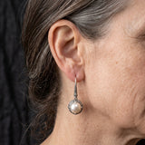 PENDIENTES SIENNA PLATA PERLA INCRUSTACIÓN