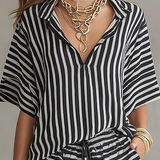 Chic Striped Relaxed Summer Set