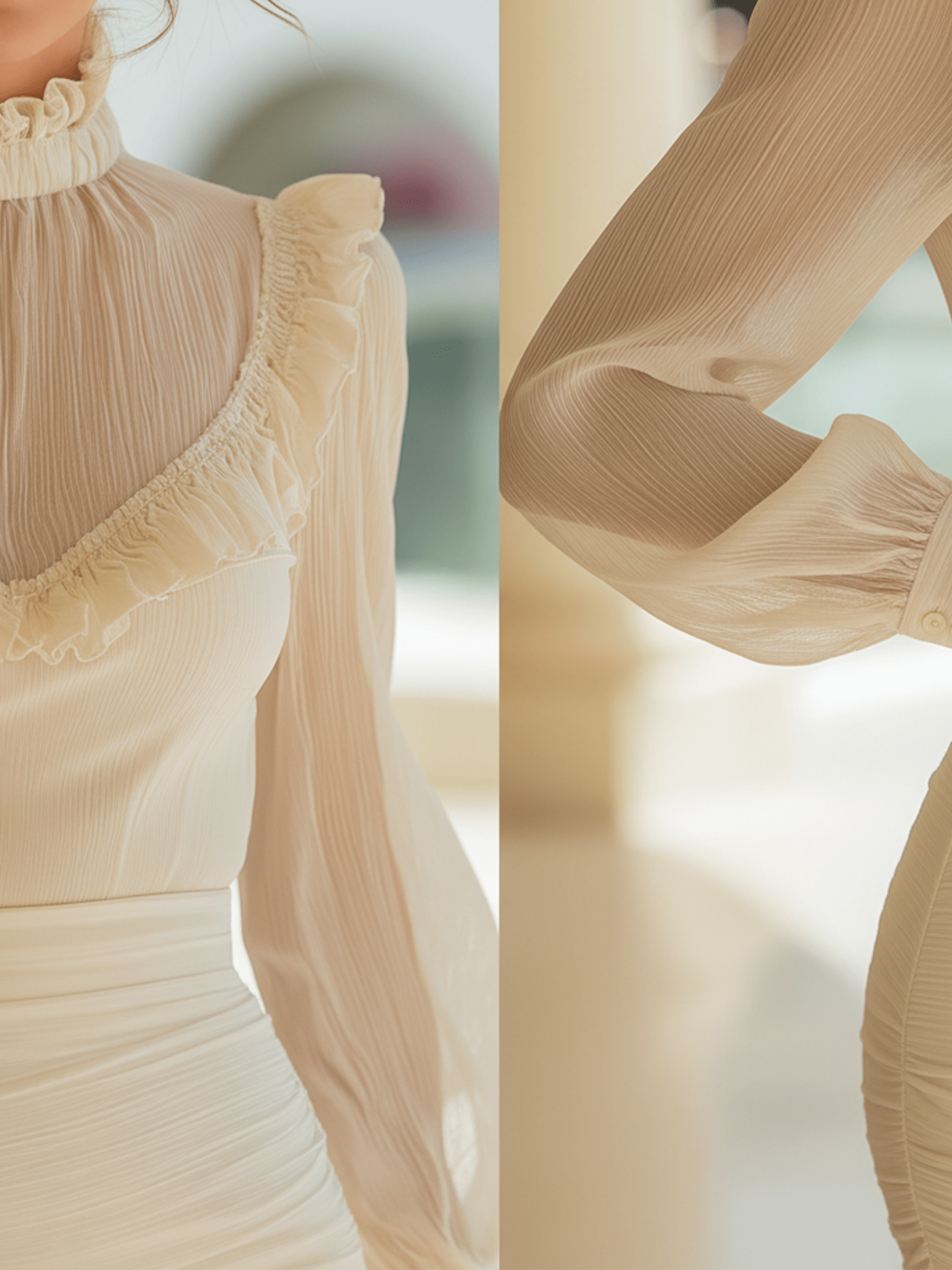 VESTIDO MINI ELEGANTE CON CUELLO ALTO - VALERINA MARBELLA