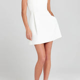 VESTIDO MINI FEMENINO CON APLICACIONES FLORALES