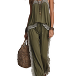 Relaxed Boho Camisole & Drawstring Pants Set