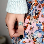 ANILLO VINTAGE BOHEMIO TURQUESA IMPOSANT SORTIJA