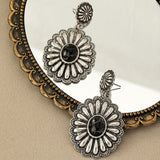 PENDIENTES VINTAGE BOHEMIO TURQUESA REDONDO MOTIVO