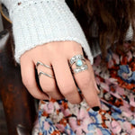 ANILLO TURQUESA GOTA AJOURÉ