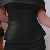 CONJUNTO DE DOS PIEZAS DE ALGODÓN Y LINO BLANCO