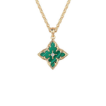 COLLAR ESMERALDA TRÈFLE COLGANTE | ORO
