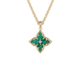 COLLAR ESMERALDA TRÈFLE COLGANTE | ORO