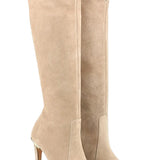 BOTA DE CUERO ELEGANTE FEMENINA