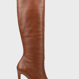 BOTA DE CUERO ELEGANTE FEMENINA