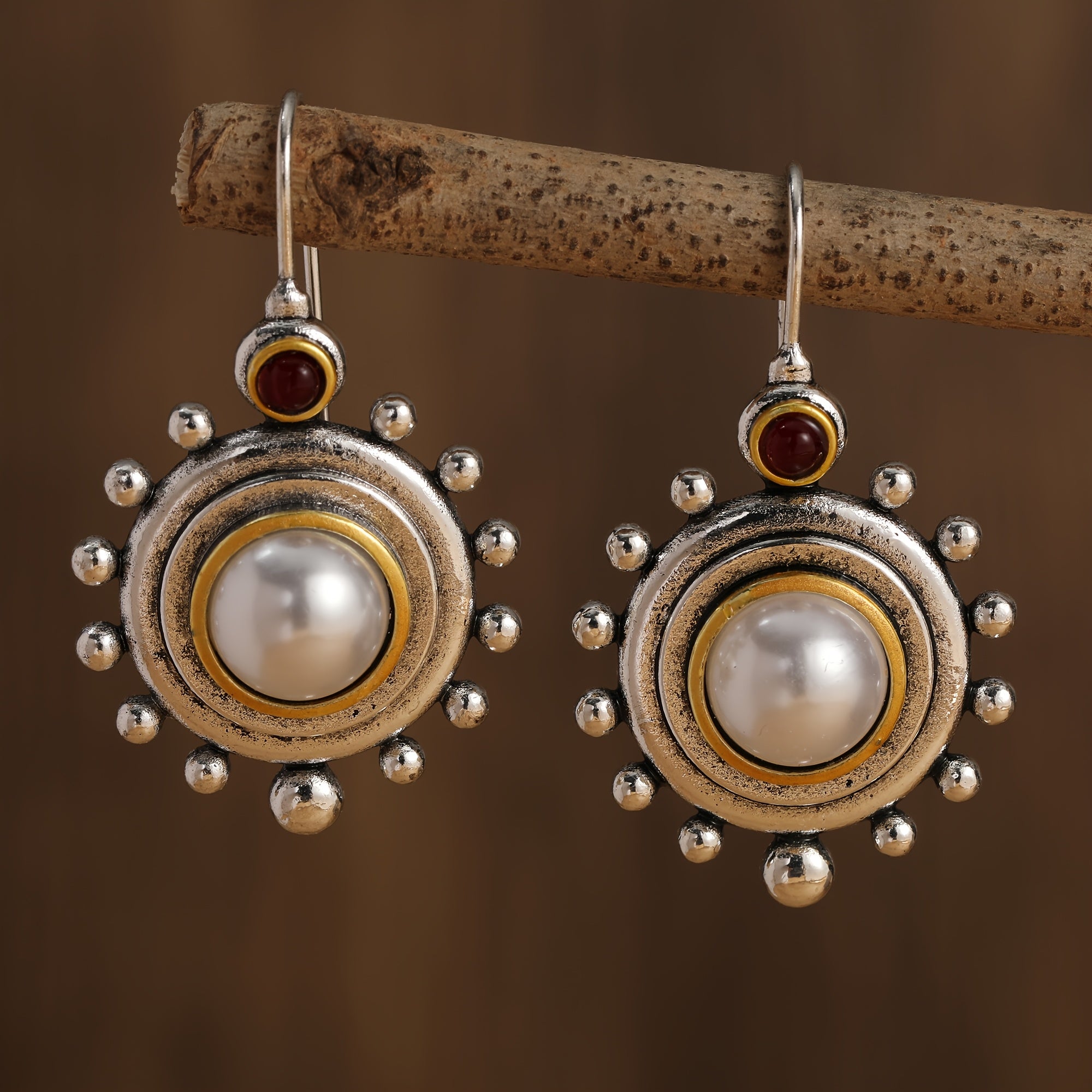 PENDIENTES VINTAGE PERLA IMPOSANT CLOU OREILLE