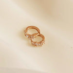 CRÉOLES MINI CRISTAL RACIMO | ORO