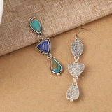 PENDIENTES FAIT MAIN SINTÉTICO LAPIS-LAZULI TURQUESA COLGANTE