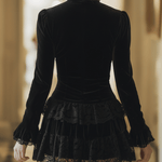 VESTIDO CORTO BODYCON DE TERCIOPELO - VALERINA MARBELLA