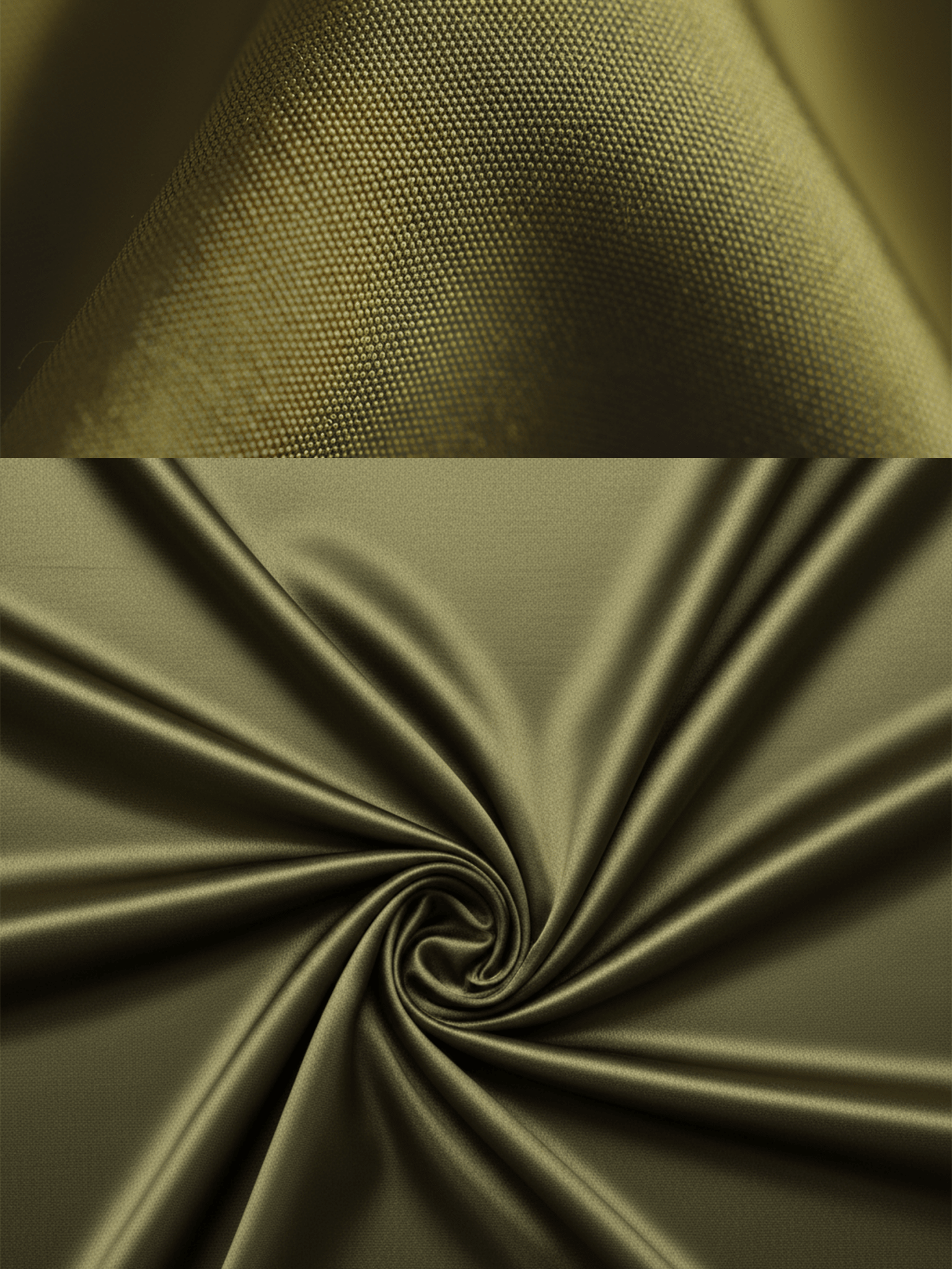 VESTIDO MINI DE SATÉN VERDE OLIVA CON ESCOTE EN V - VALERINA MARBELLA