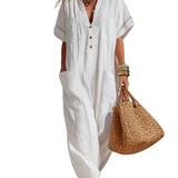 Effortless Striped Oversized Shirt Dress