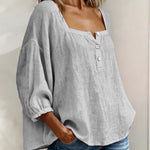 BLUSA SENCILLA CON CUELLO CUADRADO - VALERINA MARBELLA