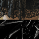 VESTIDO CORTO BODYCON DE TERCIOPELO - VALERINA MARBELLA