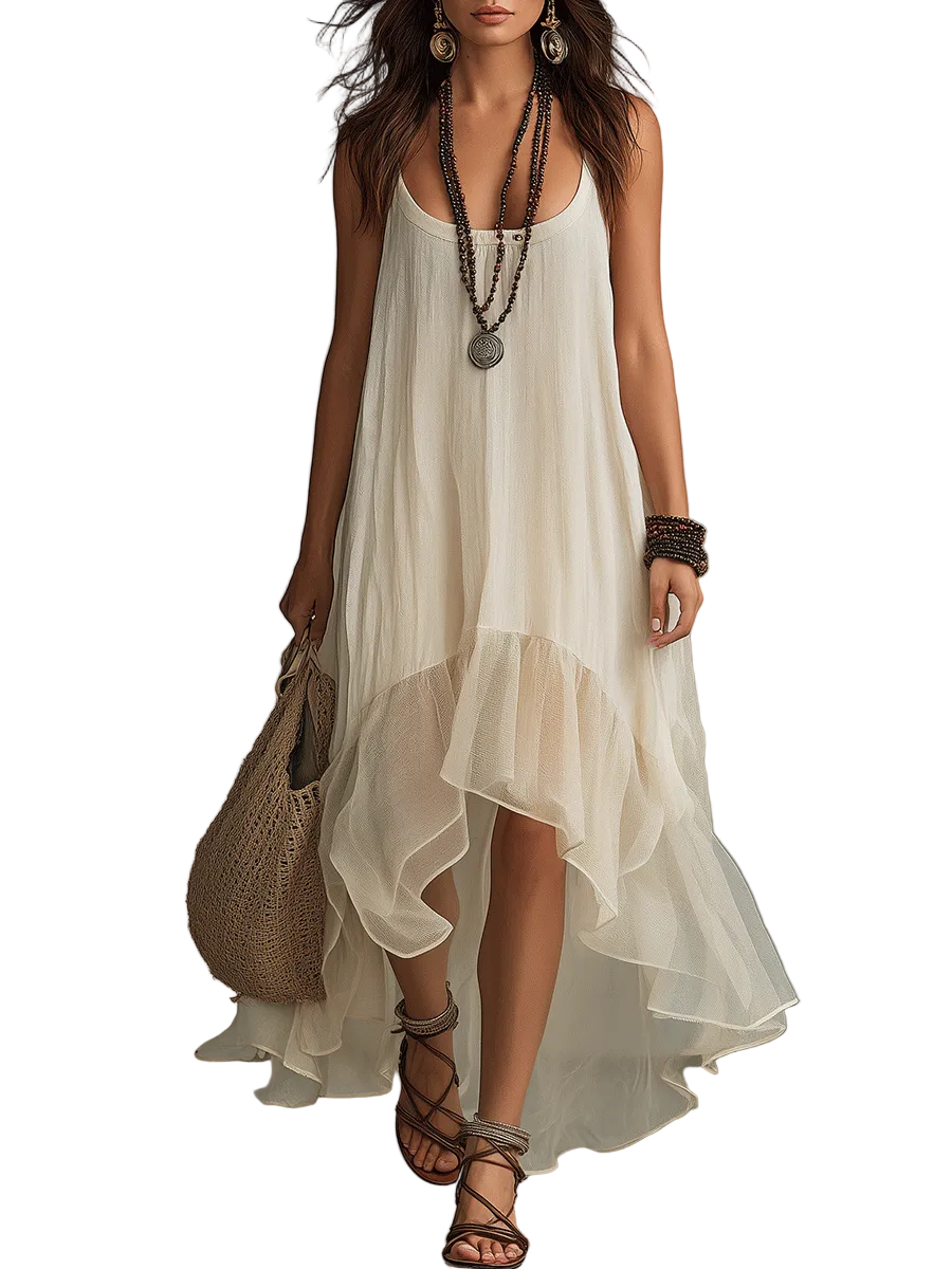 Summer Soft Effortlessly Boho Maxi Dress